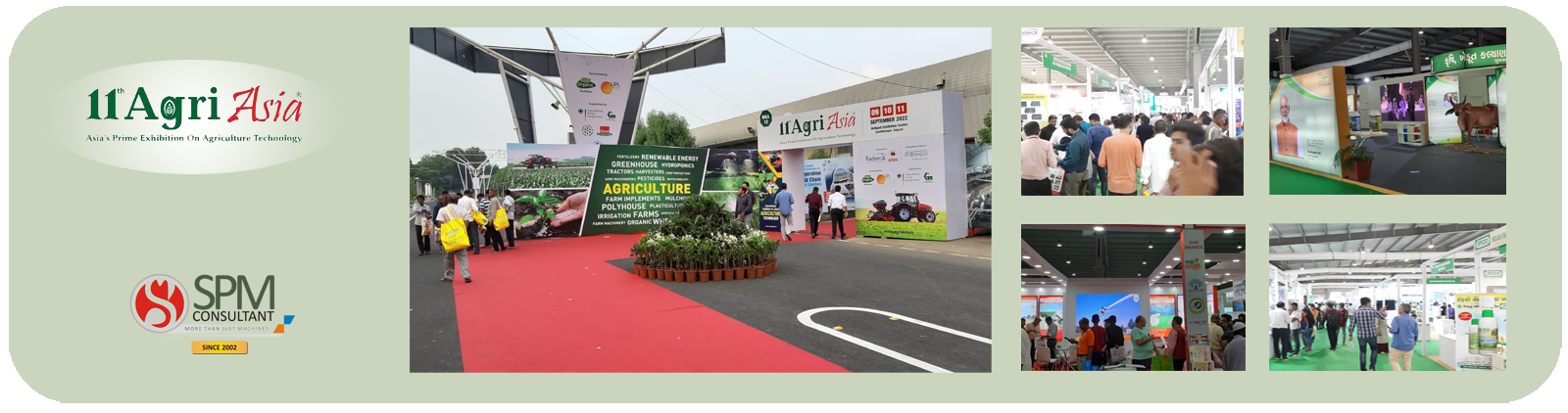 Visit at the Agri Asia Exhibition at Gandhinagar September 2022 by SPM Consultant Vadodara